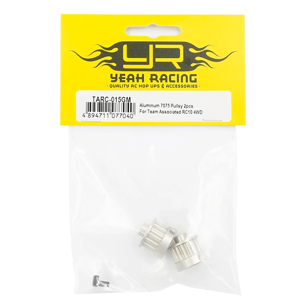 Yeah Racing Poulies Alu 7075 (x2) RC10 4WD TARC-015GM - Image 3