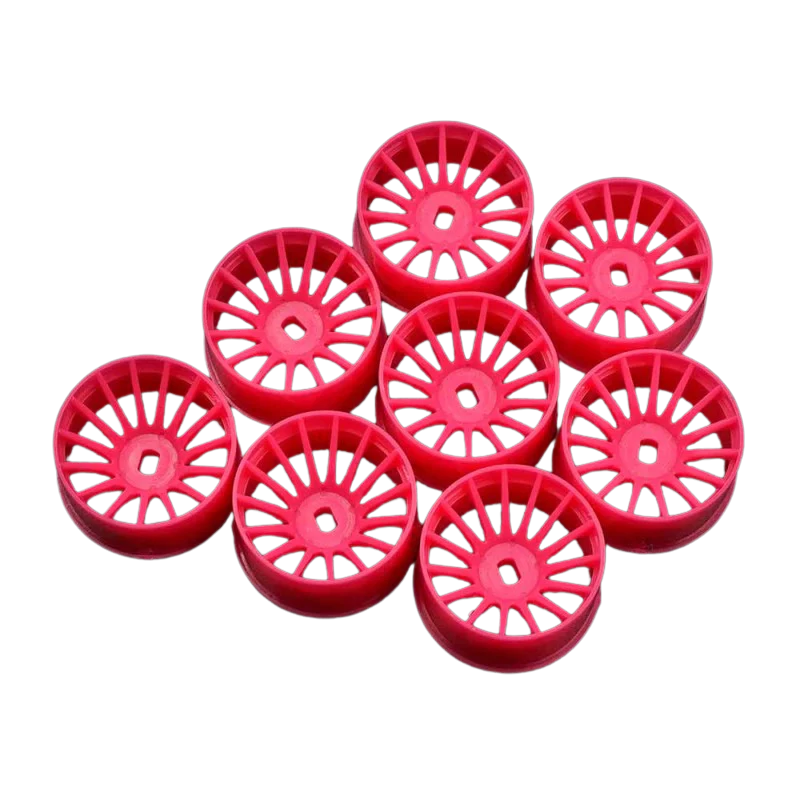 Yeah Racing Set Jantes Bâtons Larges 11mm Rose Fluo Kyosho Mini-Z AWD WL-0168FPK
