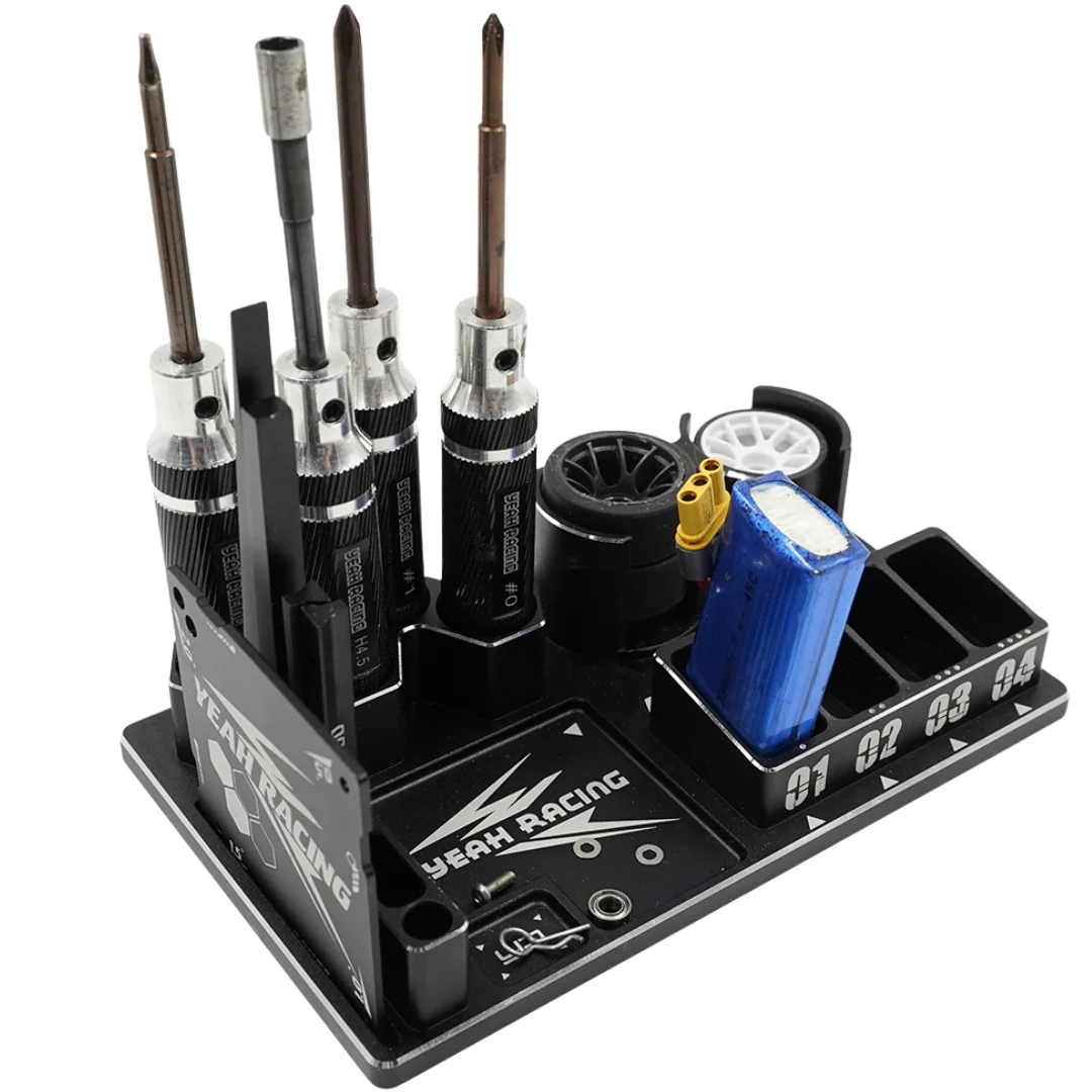 Yeah Racing Station Alu pour outils Kyosho Mini-Z YT-0217BK - Image 2