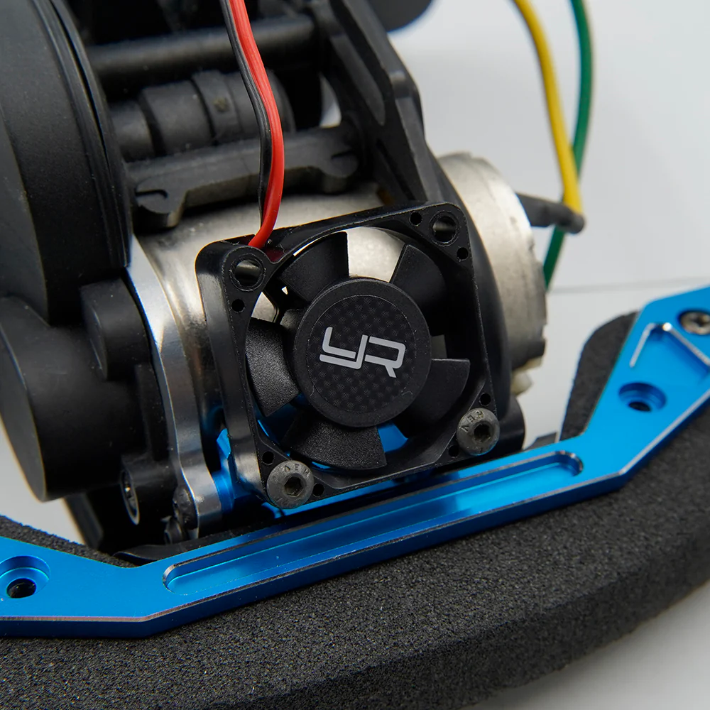 Yeah Racing Ventilateur + Support Alu Tamiya XV-01 TAXV-006BU - Image 2