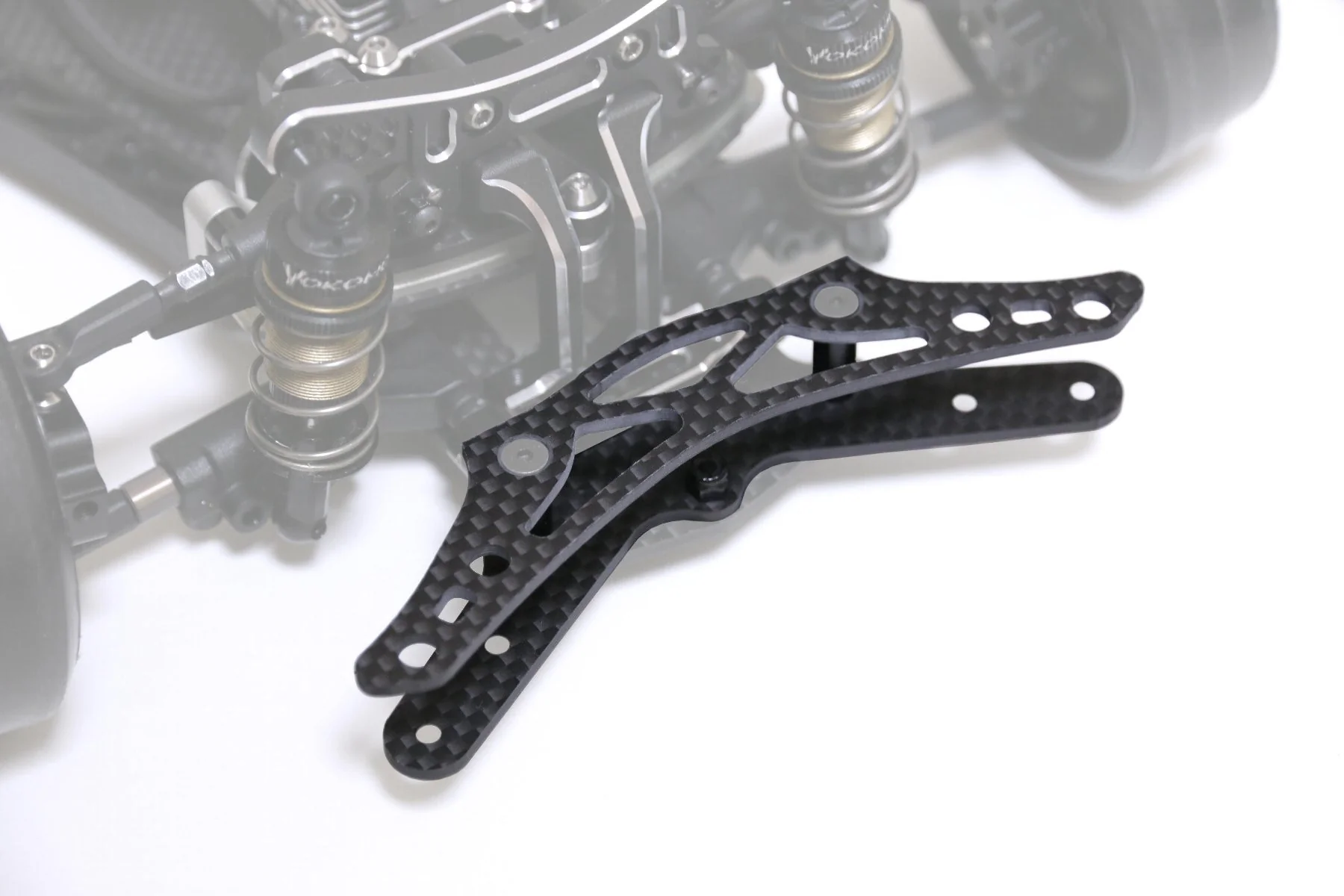 Yokomo Kit Support de Pare-Chocs Carbone (8Pcs) Y2-001GBA - Image 2