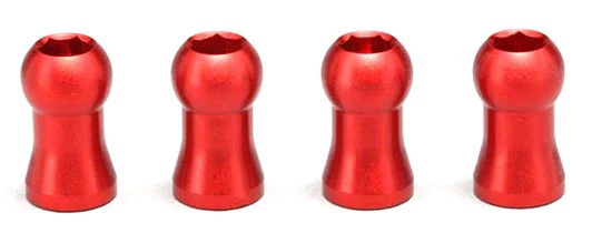 Yokomo Rotule amortisseur Alu Rouge (x4) MD1.0 Y2-S8RA